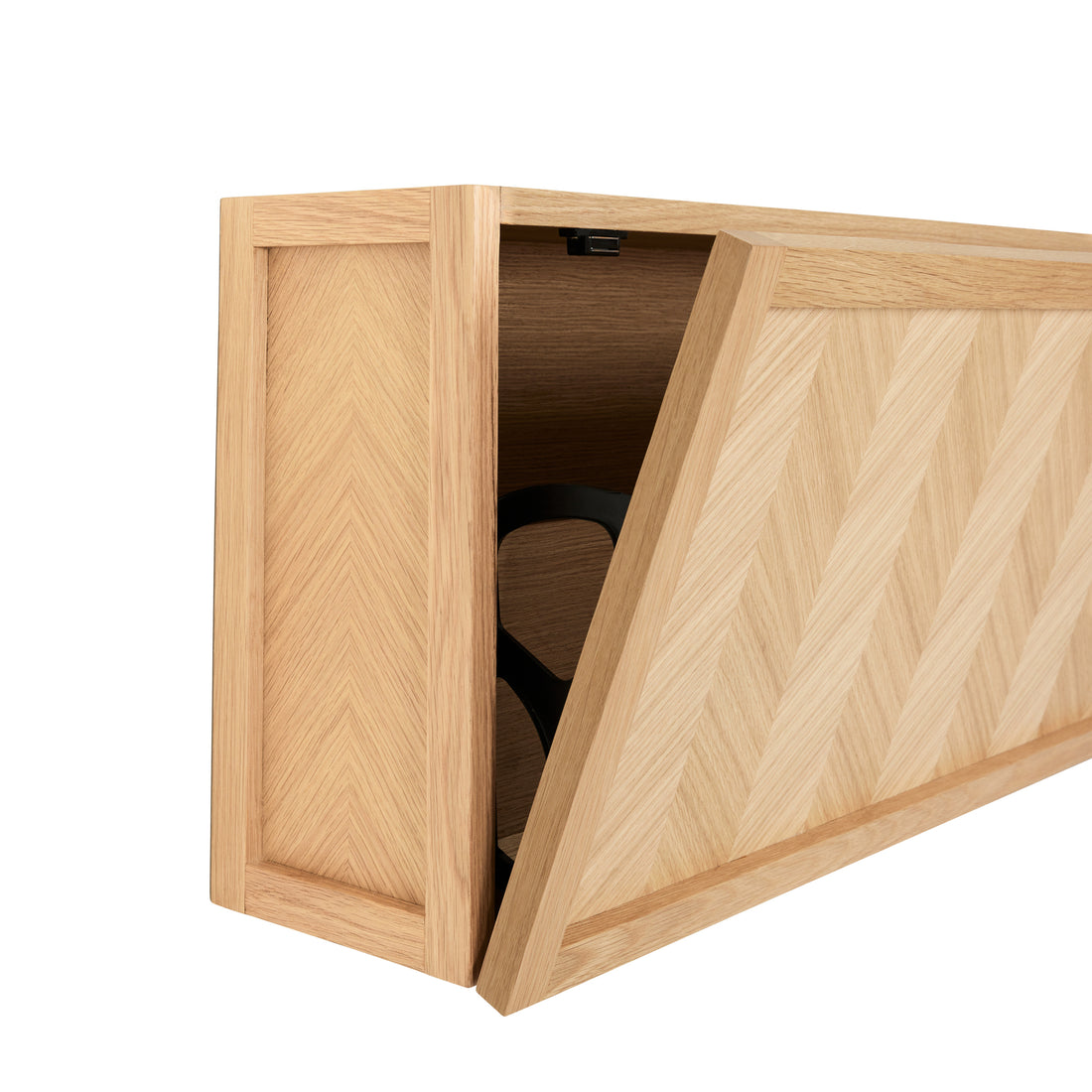 Fiskbensskoskåp Stort Natur - 100x25xh40cm