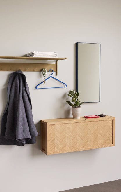 Fiskbensskoskåp Stort Natur - 100x25xh40cm