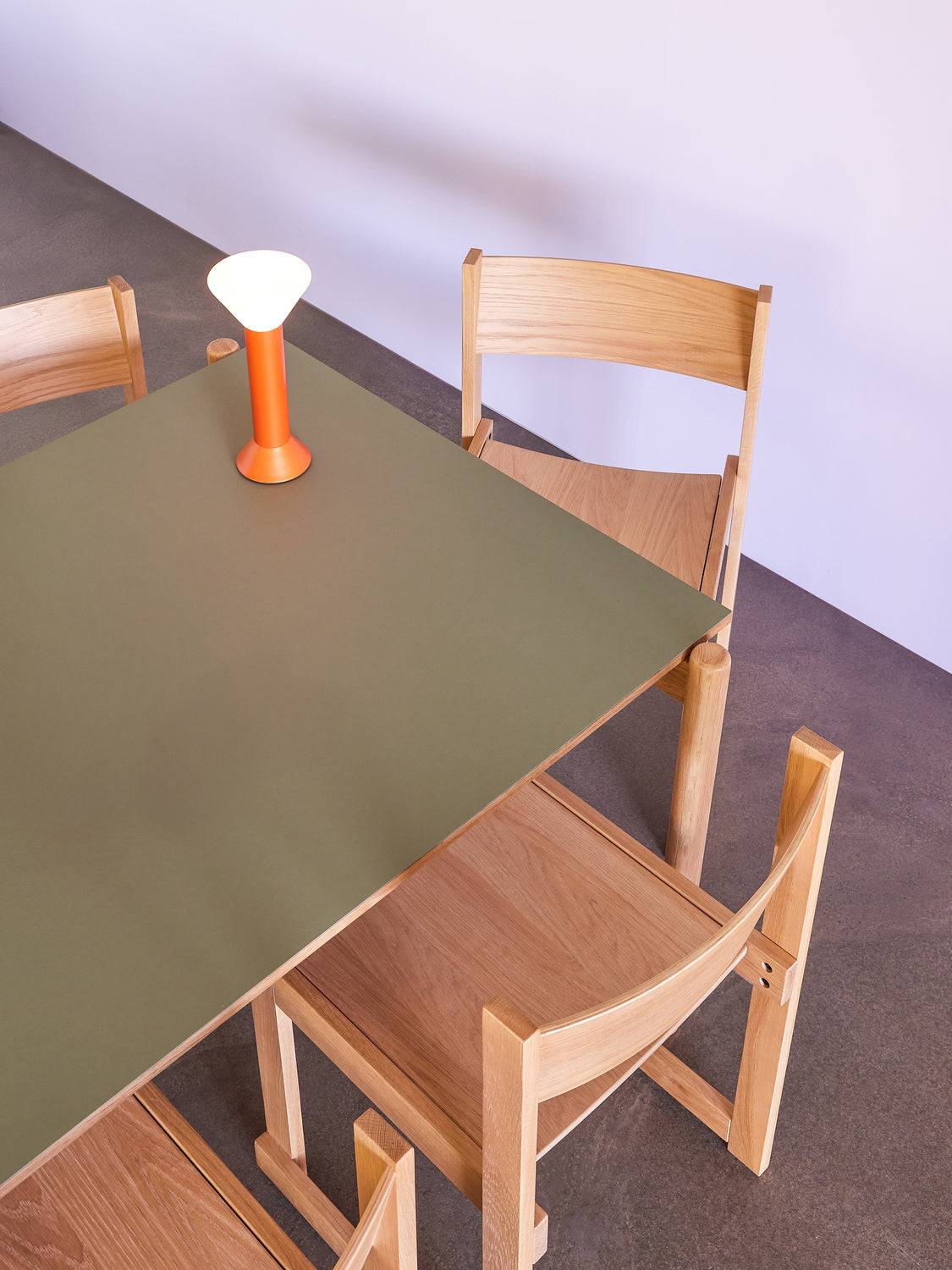 Snedt matbord Rektangulärt Olivgrönt - 190x107xh75cm