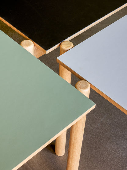 Snedt matbord Rektangulärt Olivgrönt - 190x107xh75cm