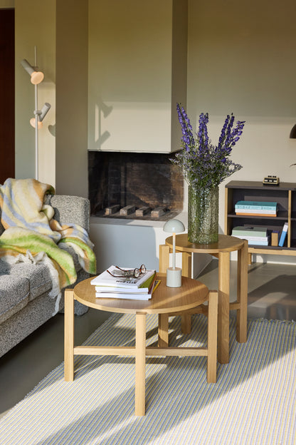 Fyra soffbord Natural (set med 2) - ø68xh42cm, ø48xh55cm