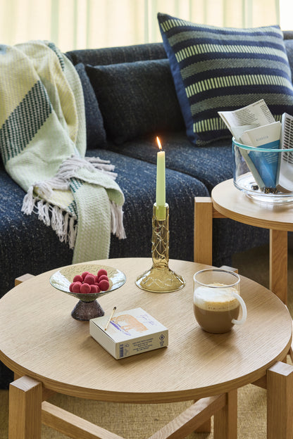 Fyra soffbord Natural (set med 2) - ø68xh42cm, ø48xh55cm