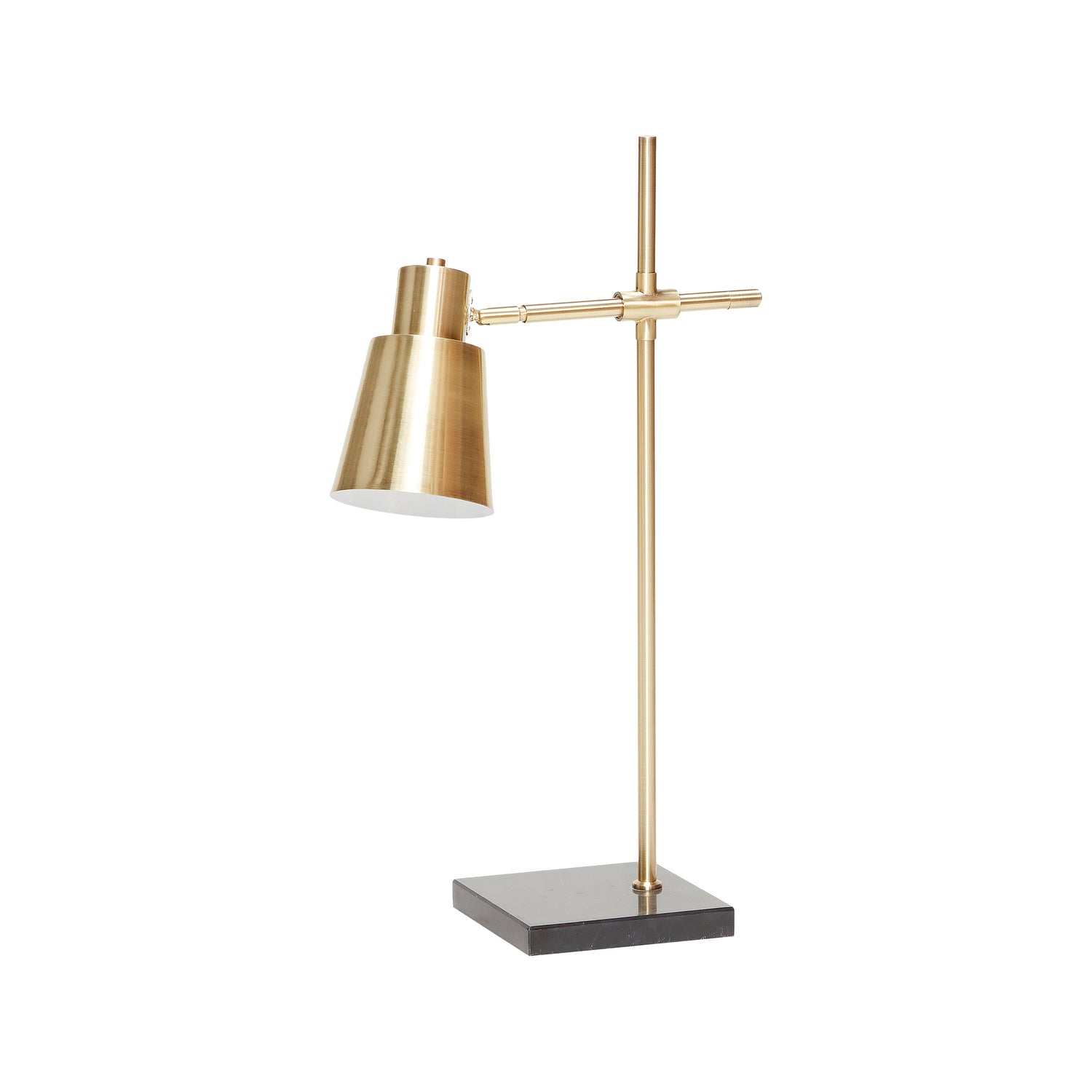 Fusionsbordslamp mässingsfärg - 36x18x64cm, e27/60w