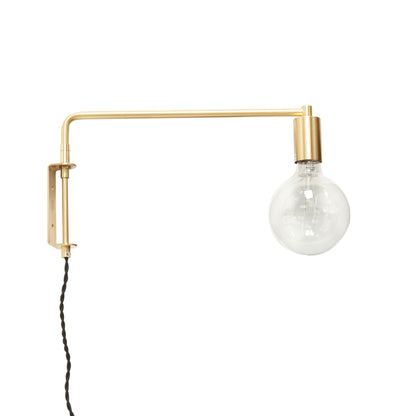 Pyke Wall Lamp mässingsfärg - 41x5xh24cm, E27/40W/LED4