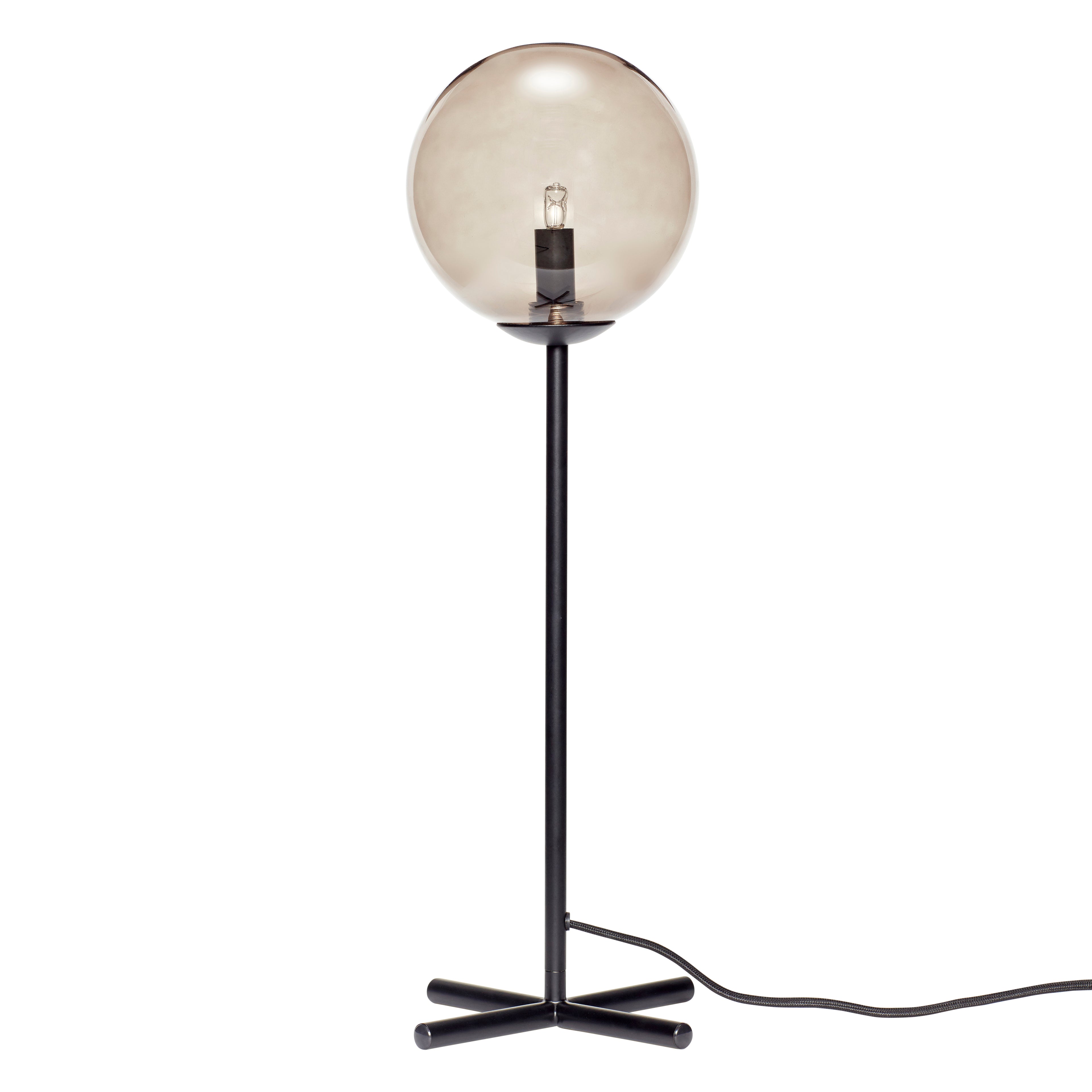 Champ bordslampa Svart/rökfärg - Ø20xH50CM, G9/18W/LED 3W