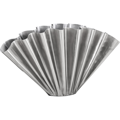 Vas, hdflood, borstad silverfinish