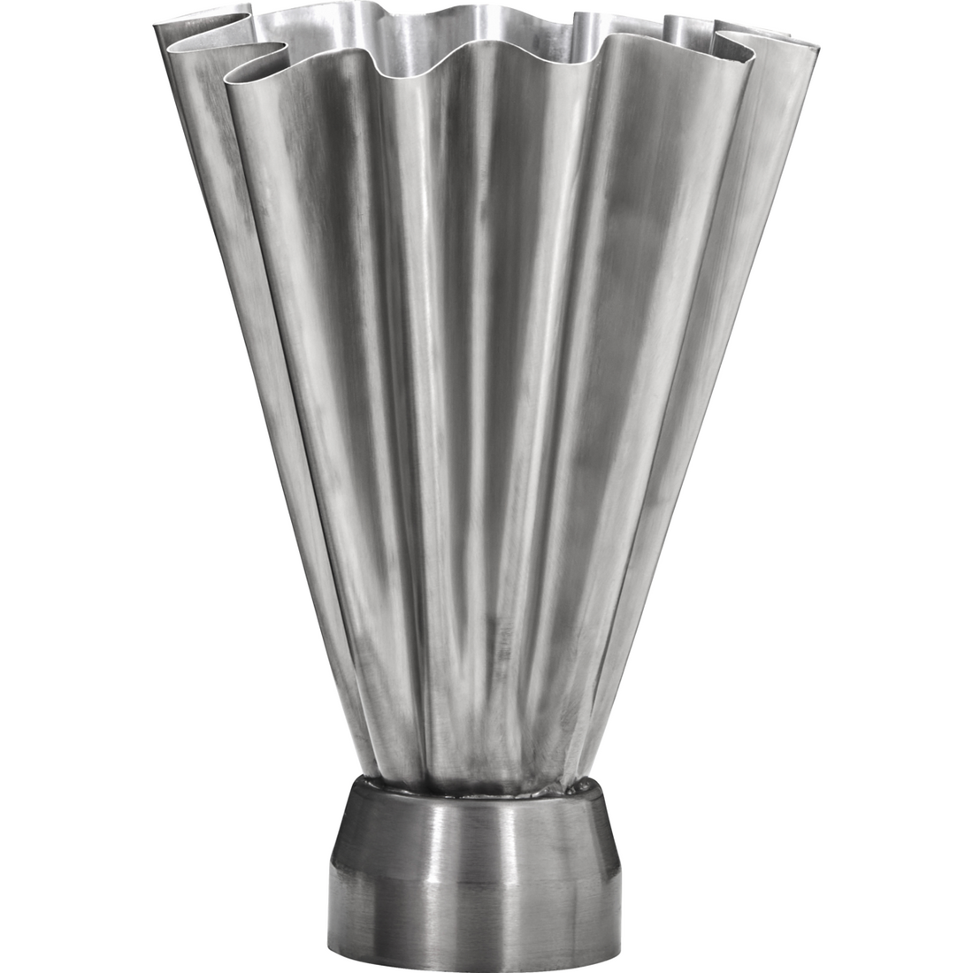 Vas, hdflood, borstad silverfinish
