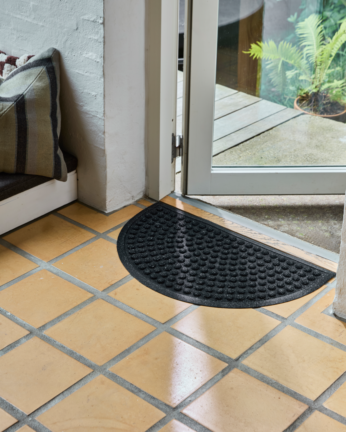 Dörrmatta, HDEntry, Halvrund, Svart