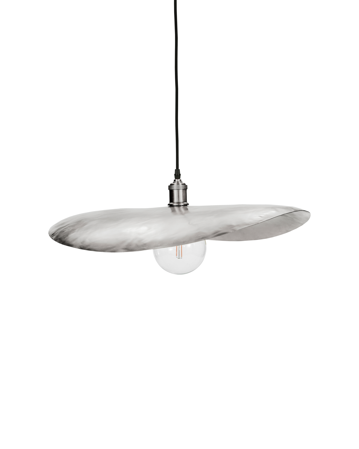 Lampskärm, HD Hatt, Borstad silver