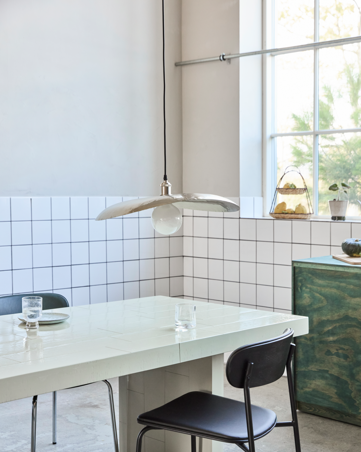 Lampskärm, HD Hatt, Borstad silver