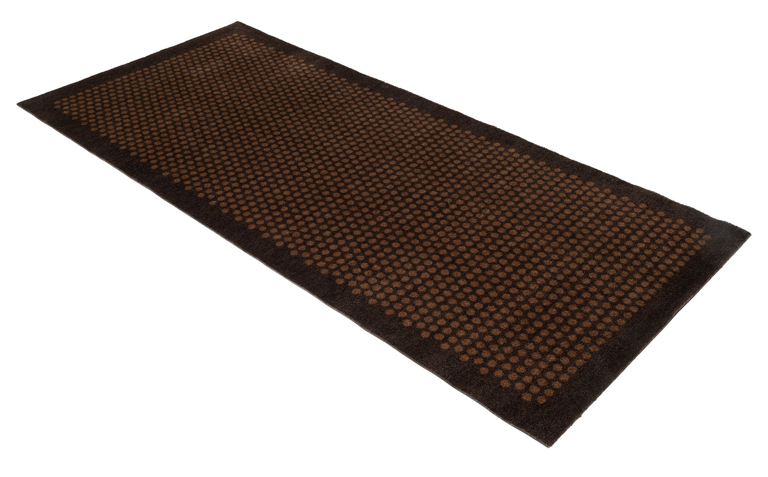 Nyheter - matta/hade 90 x 200 cm - dot/cognac -dark brun