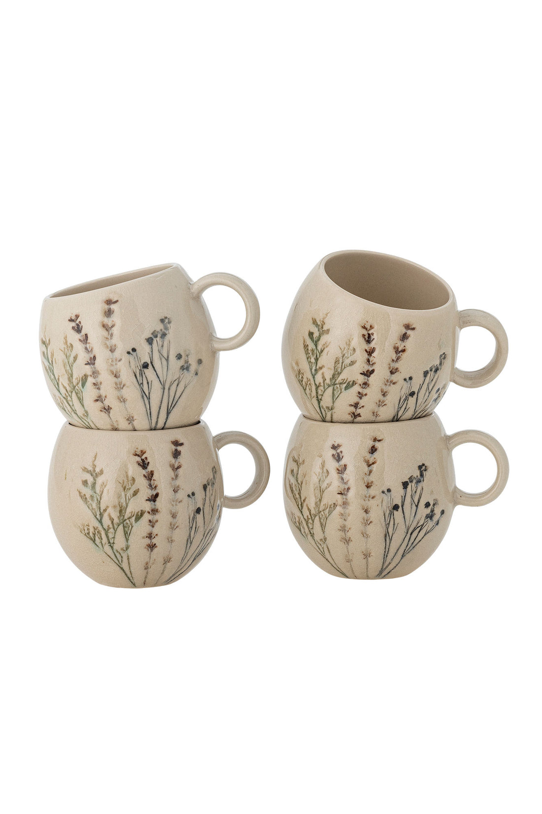 Bloomingville Bea Mugs, Multipak, Nature, Stoneware