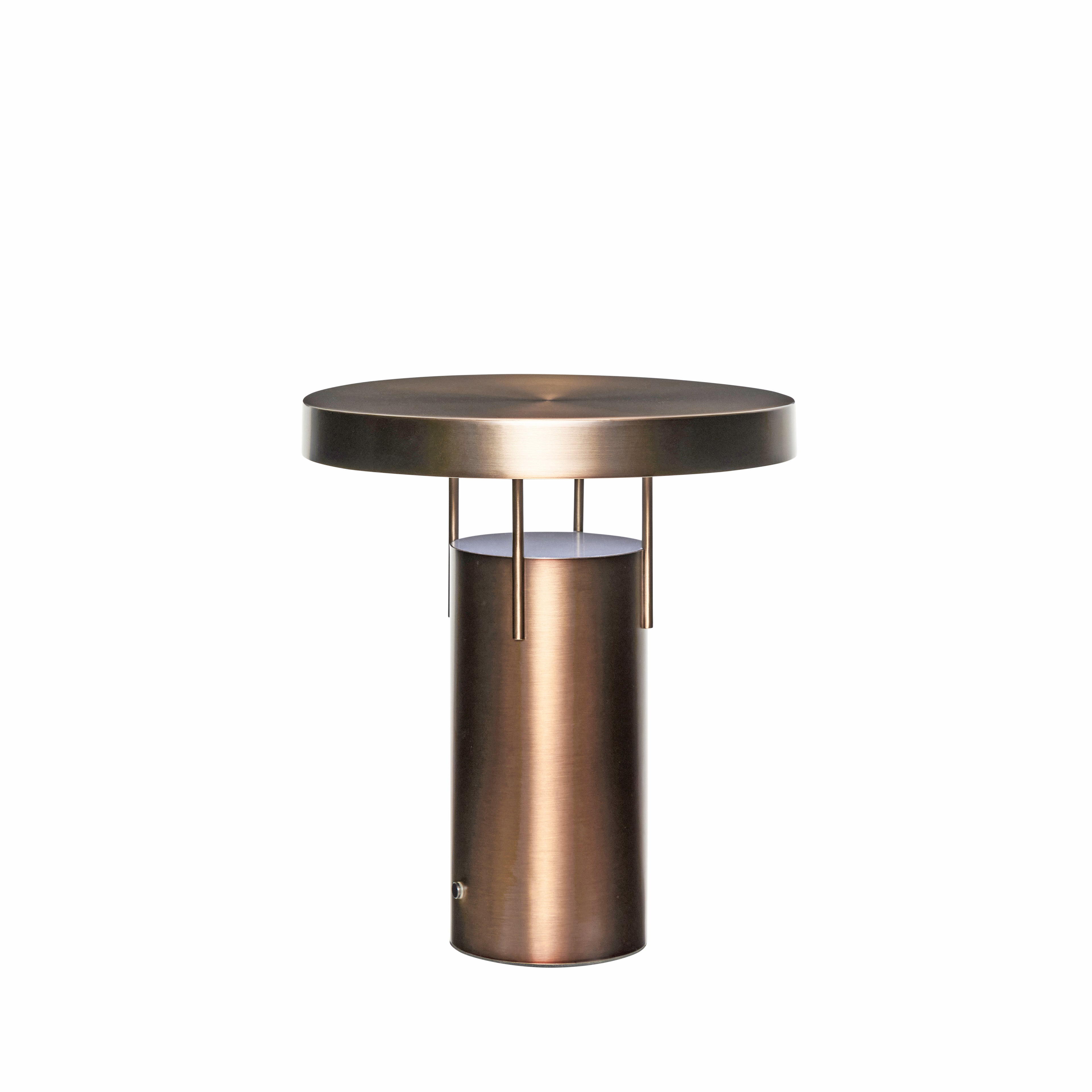 Bringme bärbar lampbrunt mässing - Ø25xh28cm
