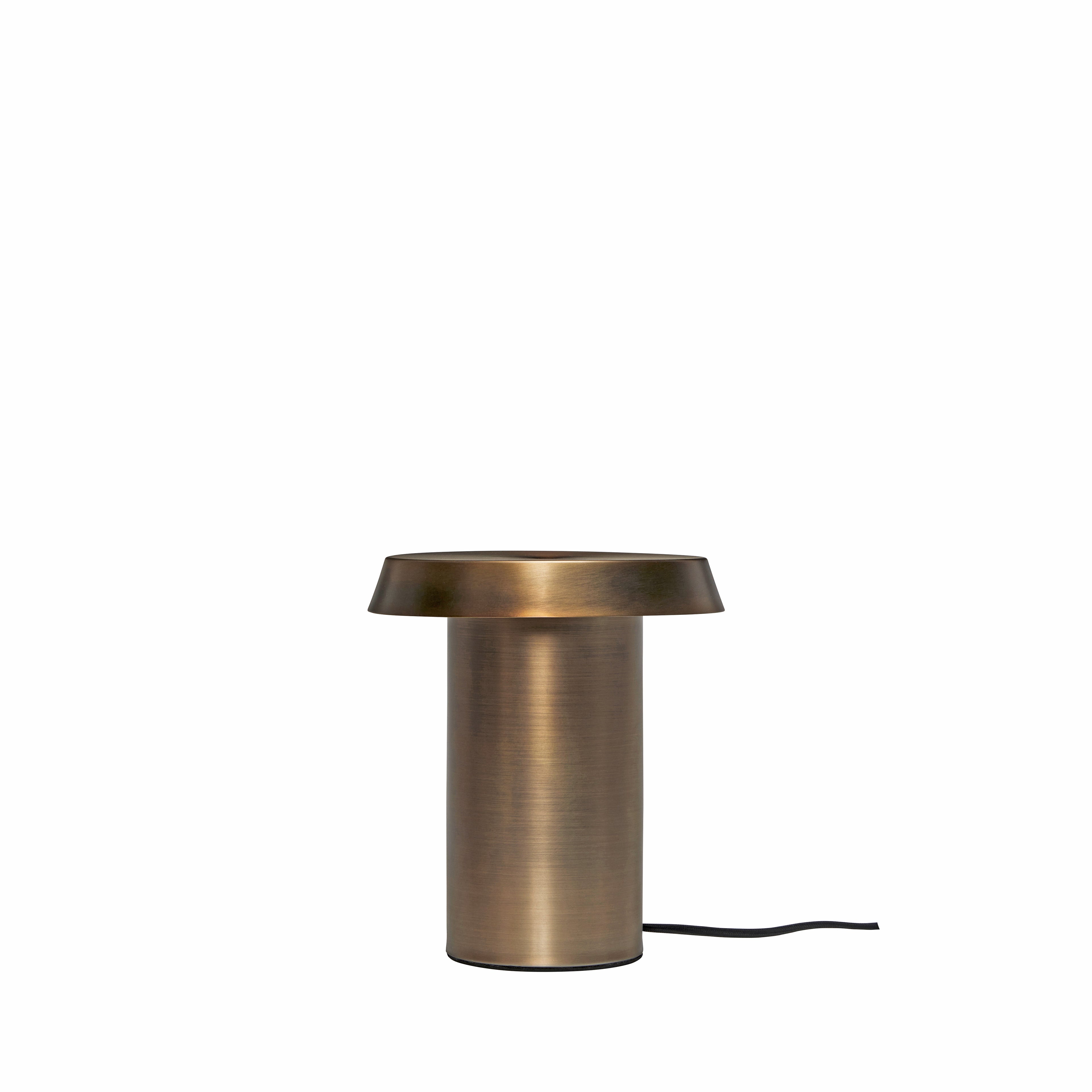 Keen bordslampbrunt mässing - Ø20xh22cm, LED