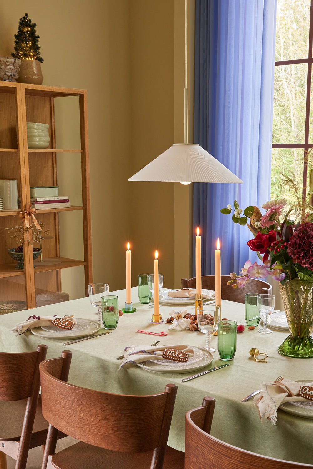 Solid hänge Vit/Sand - ø44xh34cm, E27