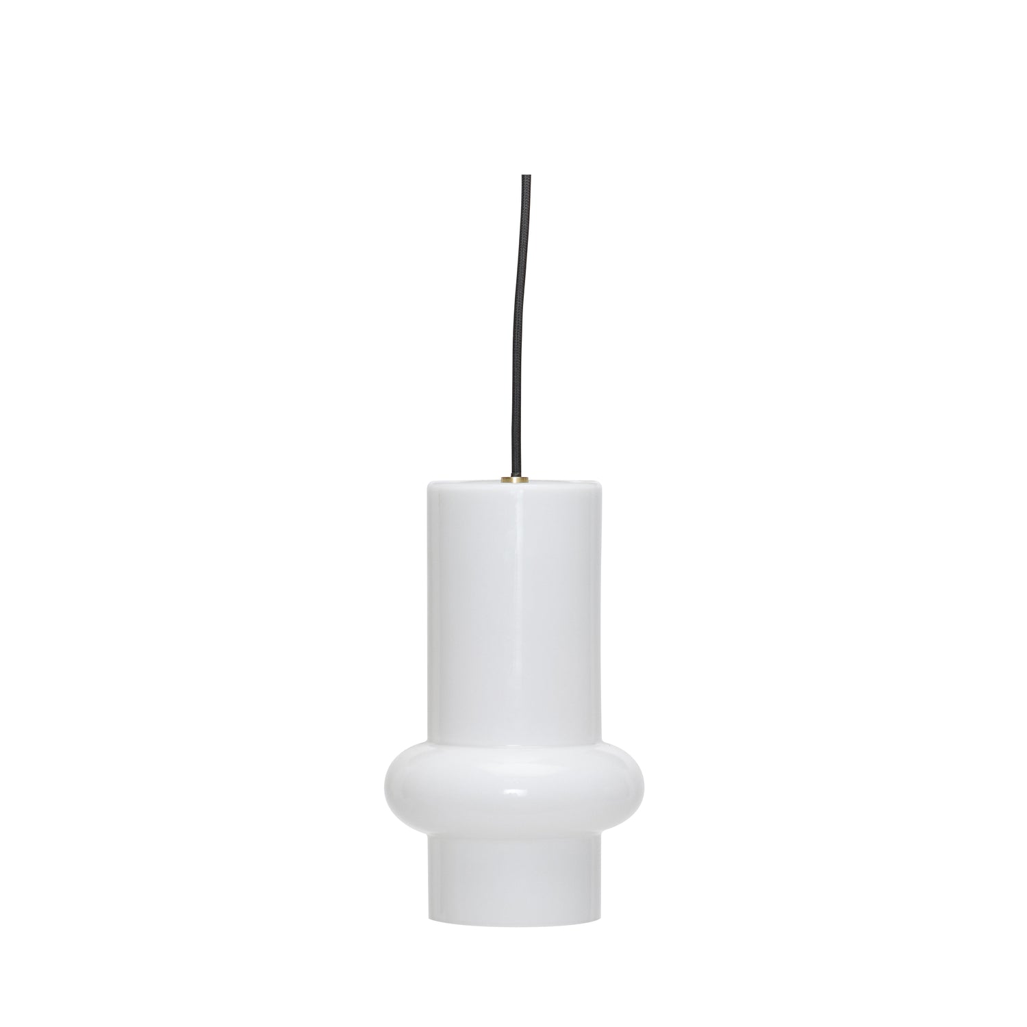 Pill Pendant Down Blank White - ø15xh25cm,
