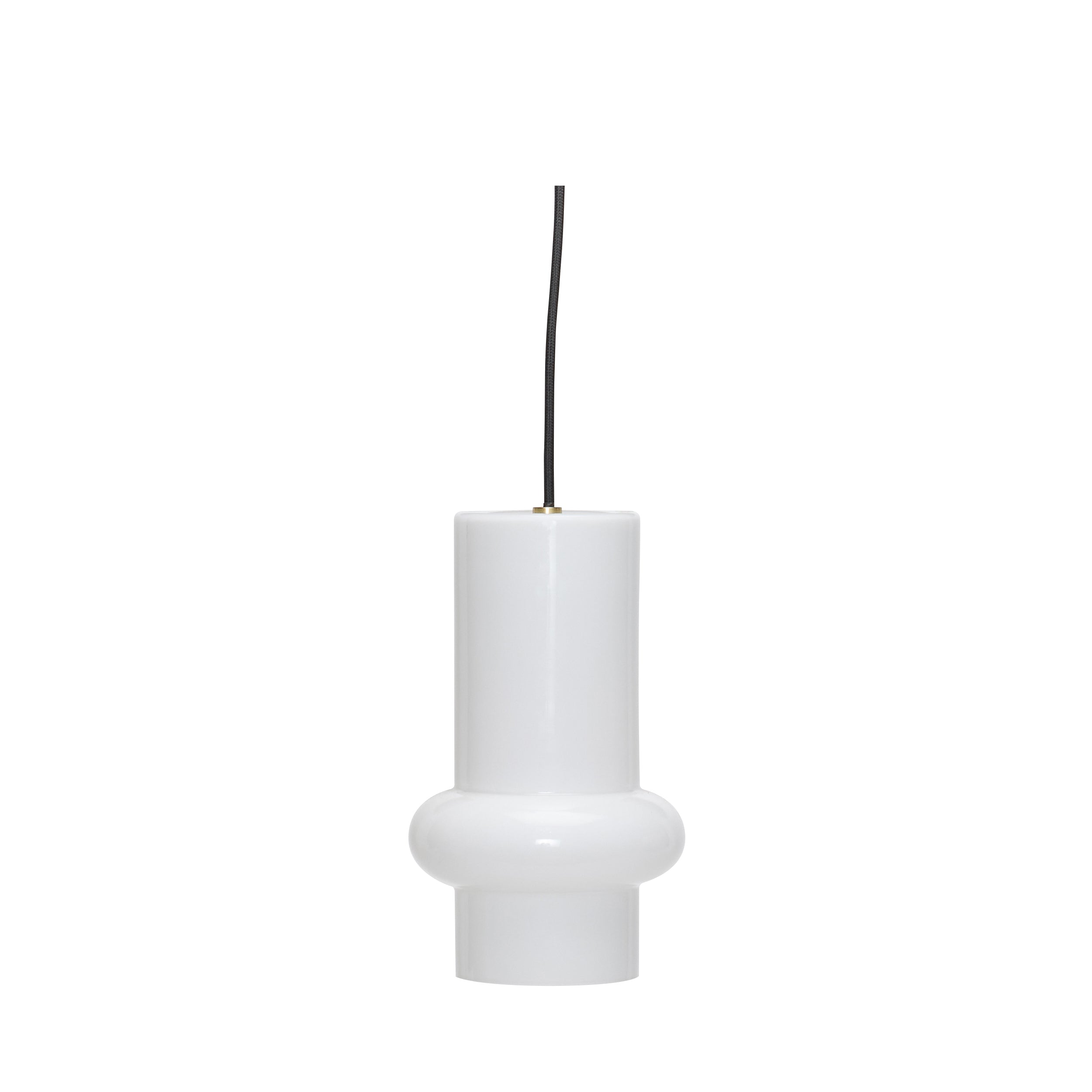 Pill Pendant Down Blank White - ø15xh25cm,