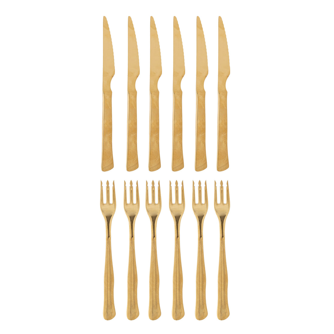 Bloomingville Ollin grillstick, multipak, guld, rostfritt stål
