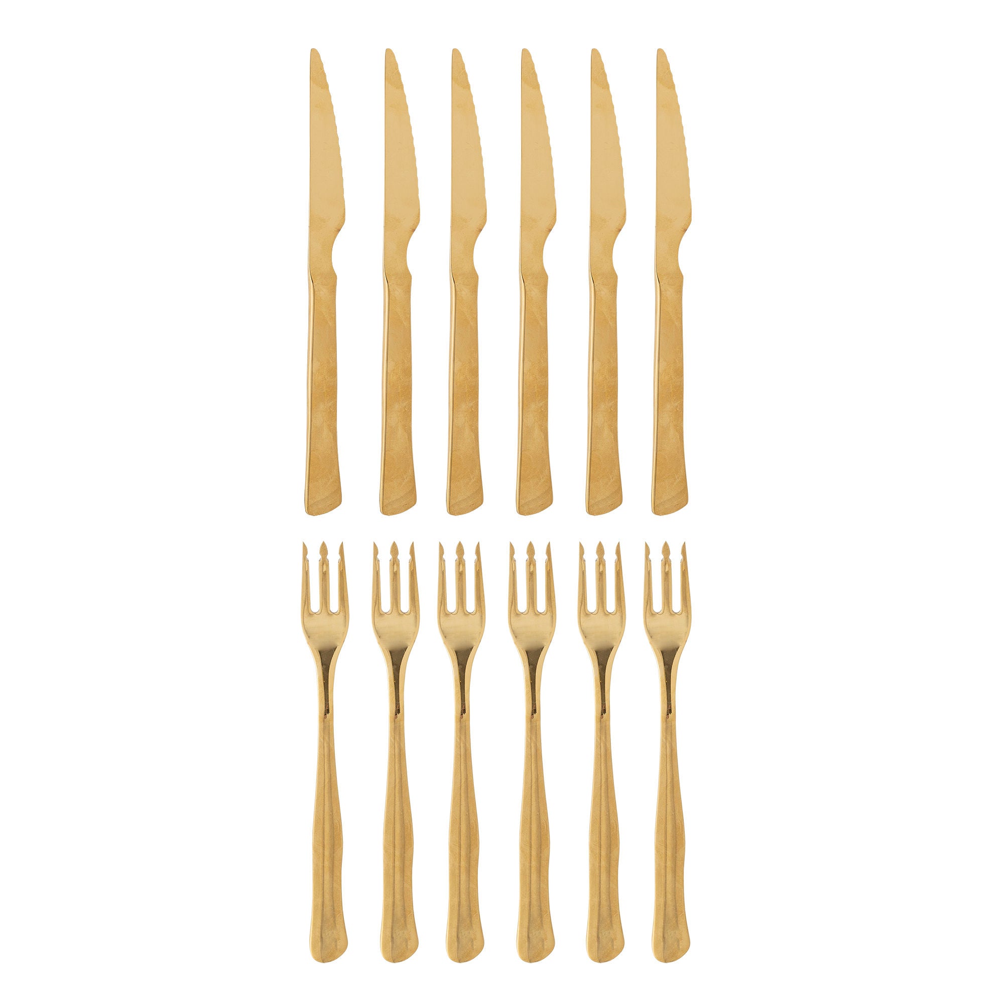 Bloomingville Ollin grillstick, multipak, guld, rostfritt stål