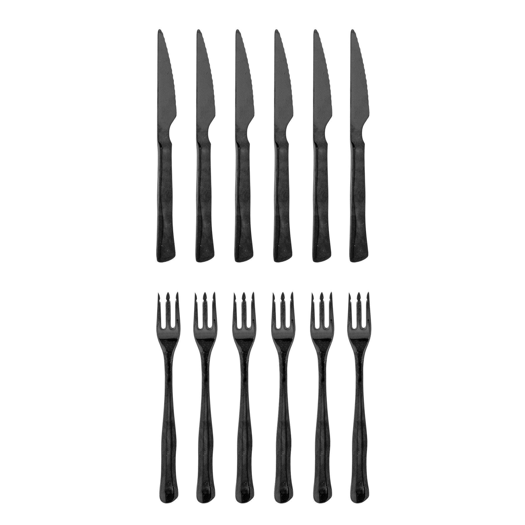 Bloomingville Ollin grillbestick, multipak, svart, rostfritt stål