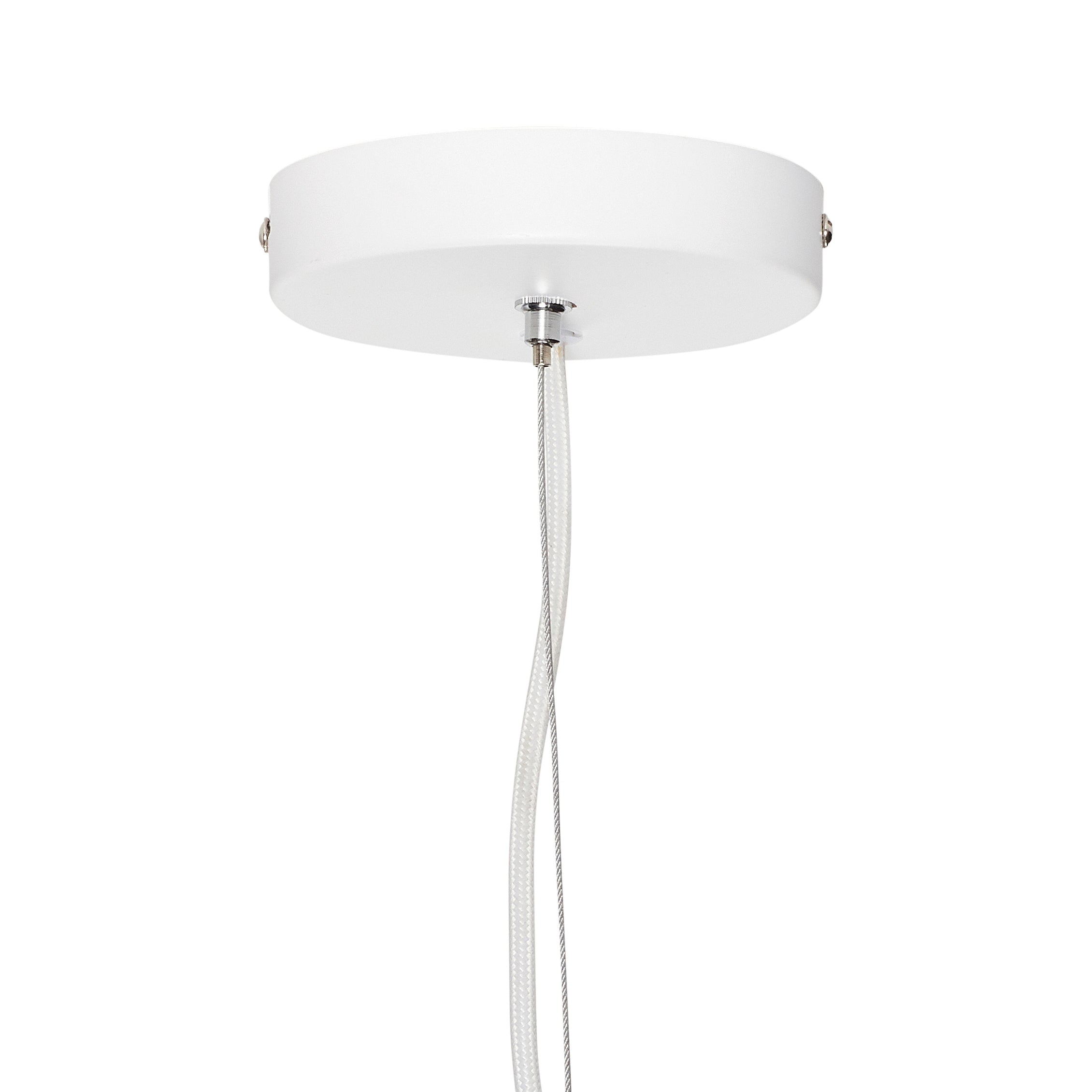 Moving Pendant White - Ø22xH35CM, E27/15W
