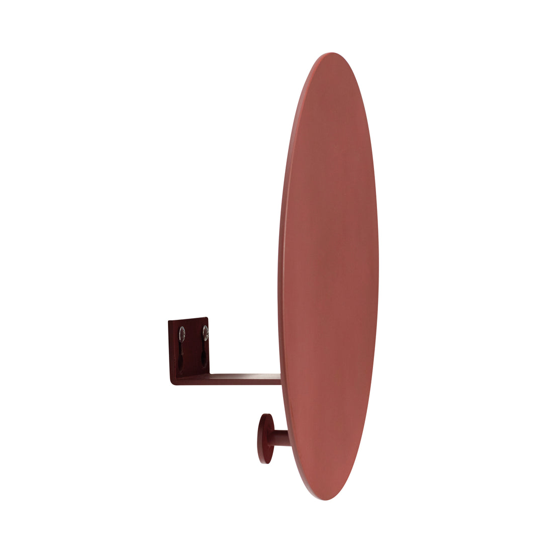 Dubbel tidskriftshållare med krok Röd - ø22x8cm