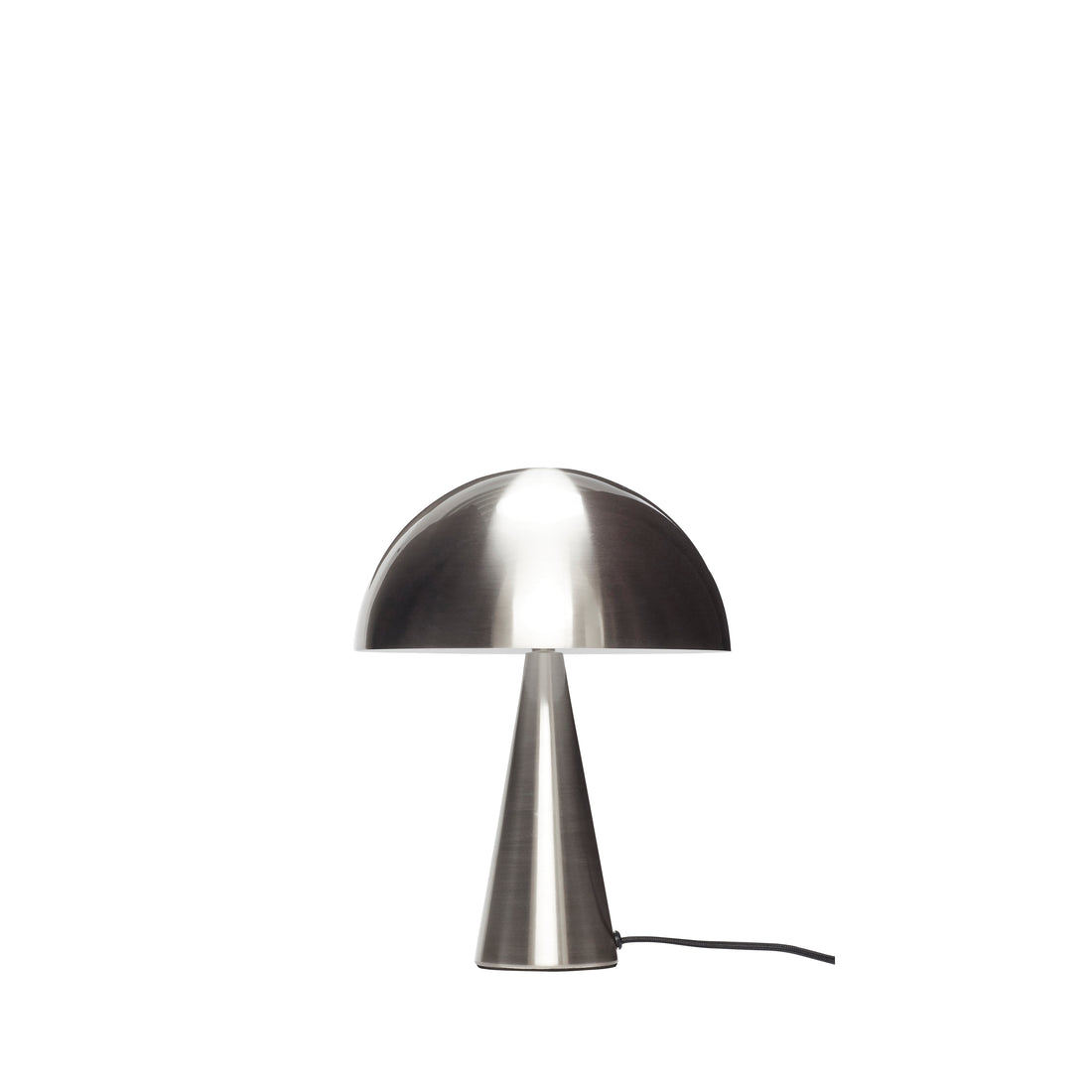 Mush bordslampa mini nickel - Ø25xh33cm