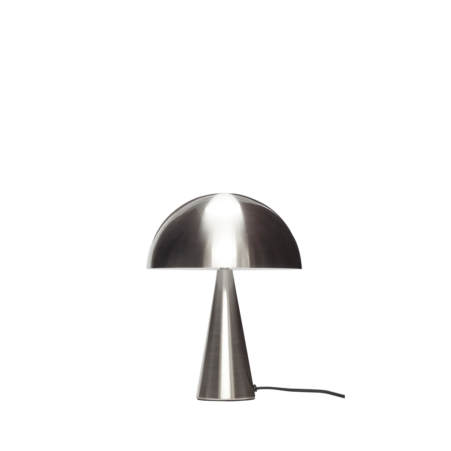 Mush bordslampa mini nickel - Ø25xh33cm