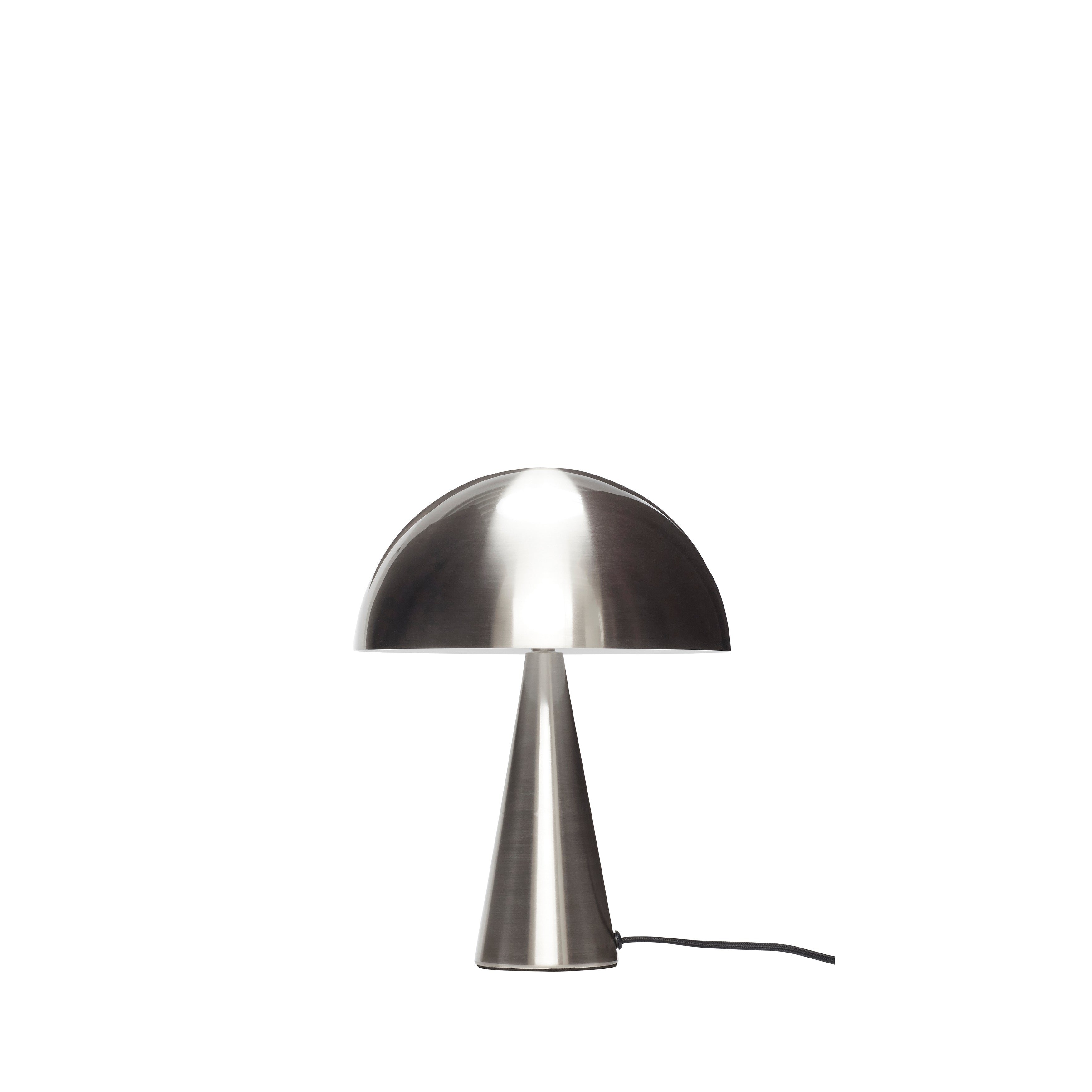 Mush bordslampa mini nickel - Ø25xh33cm