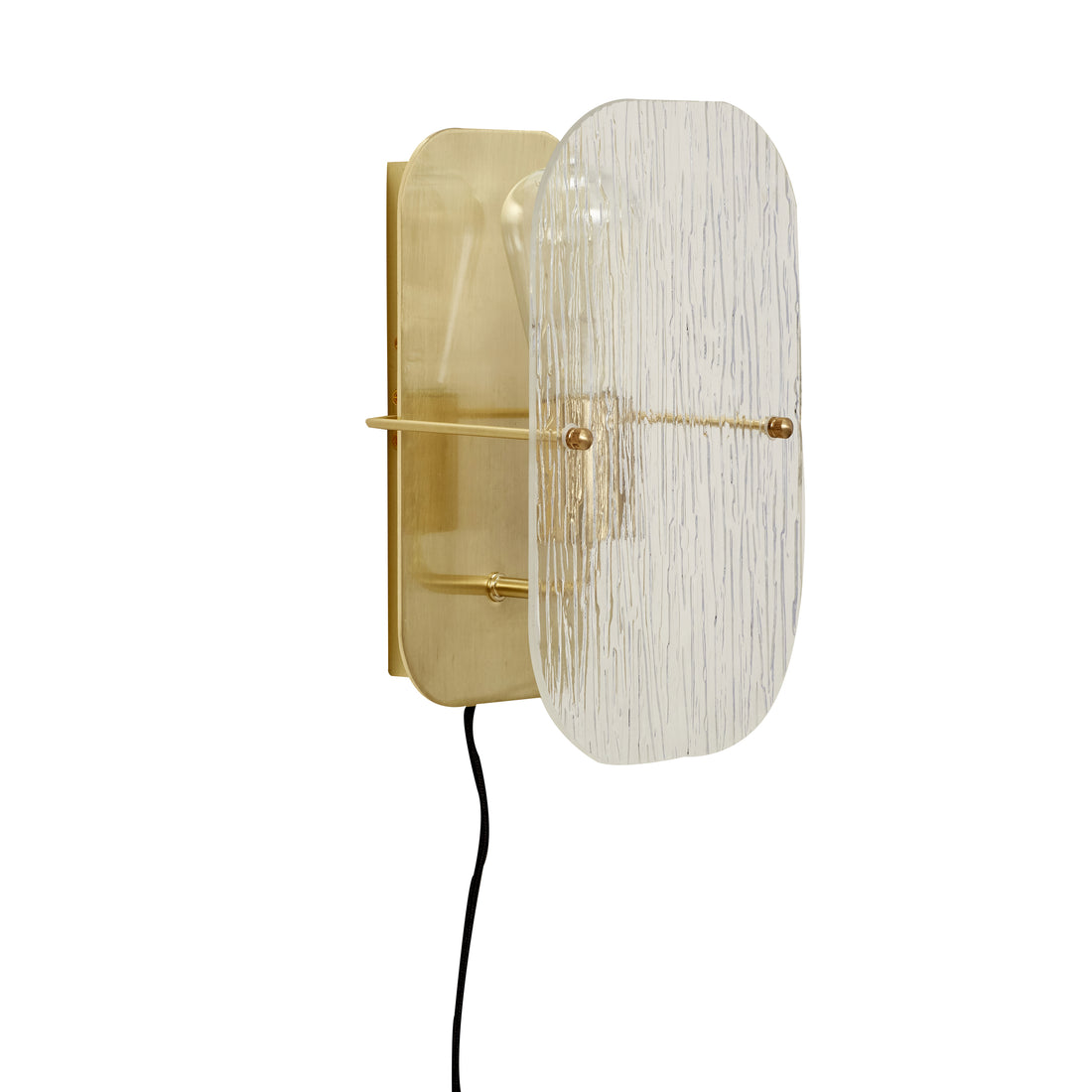 Ruffle Wall Lamp mässingsfärg - 13x20xh30cm