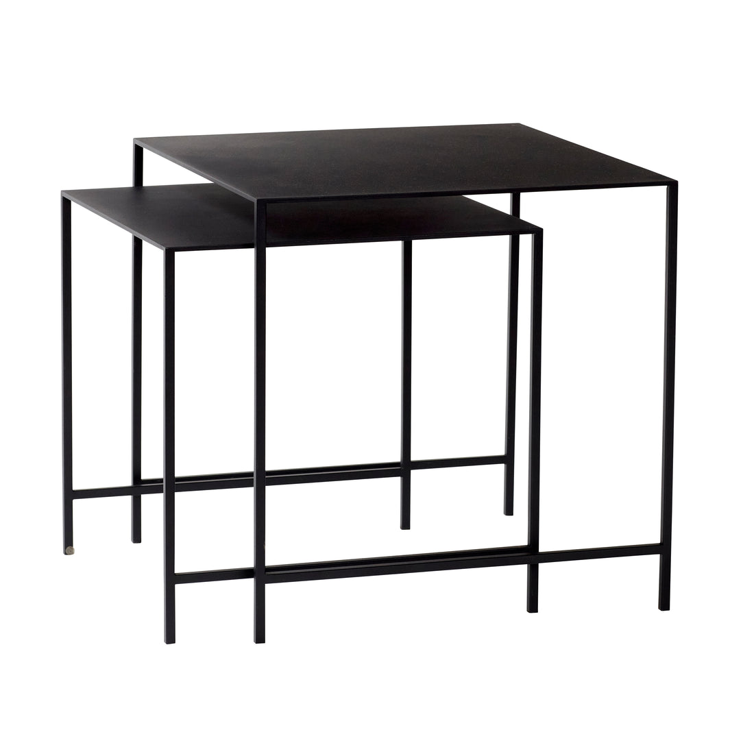 Duo Tables Black (uppsättning av 2) - 40x40xh40, 45x45xh45cm