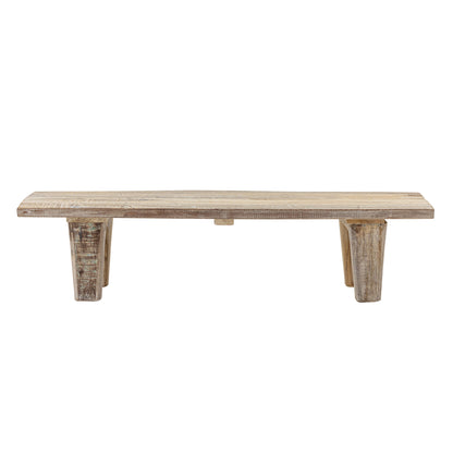 Bloomingville Riber Bench, natur, återvunnet trä