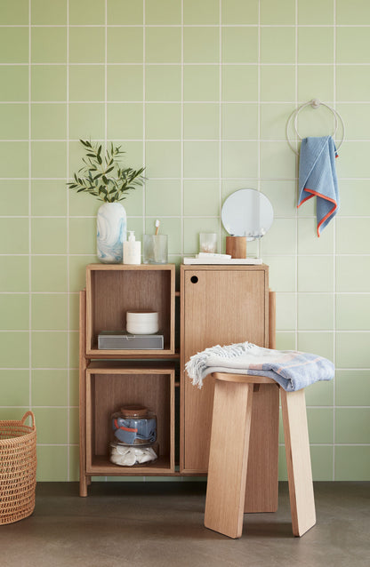 Weave Curve Nature (uppsättning av 2) - Ø32xH36, Ø41xH42CM