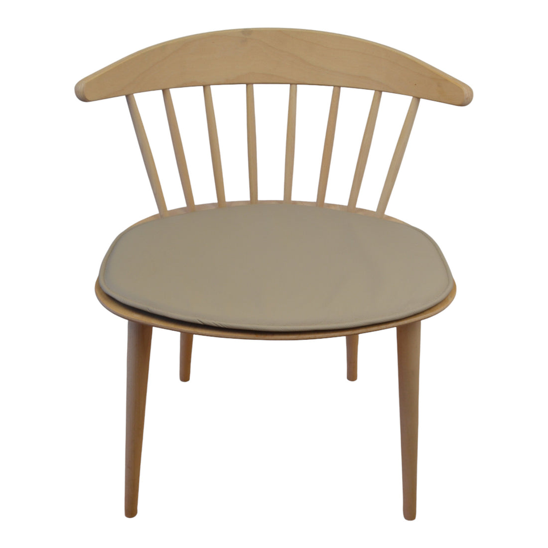 Lyxkudde till Hay J104 -stolen i Sand -färgad läder