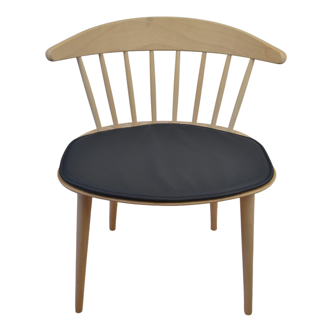 Lyxkudde till hö J104 -stolar i - svart läder