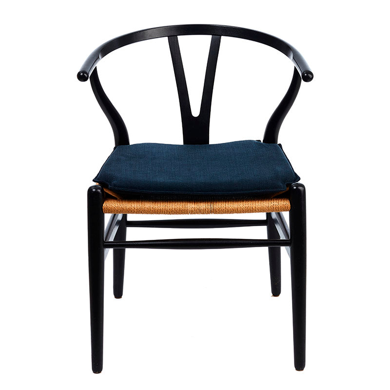 Kudde till Hans J. Wegner Y-Chair CH24 i Black Fabric Padding