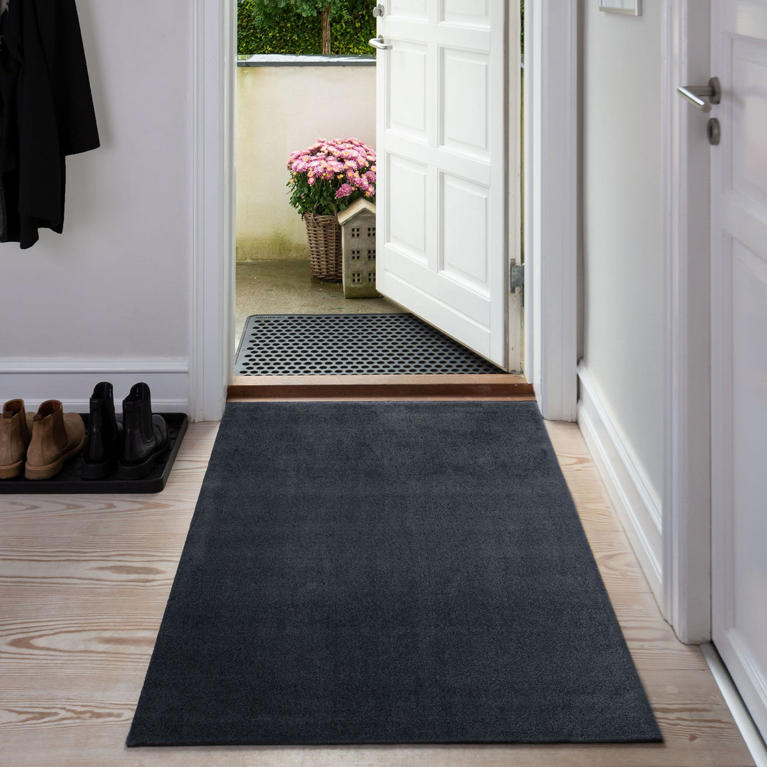 TÆPPE/MÅTTE 90 X 130 cm - UNI COLOR/GREY - Tica Copenhagen - DesignGaragen.dk