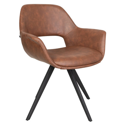 Matbordstol fenja cognac pu