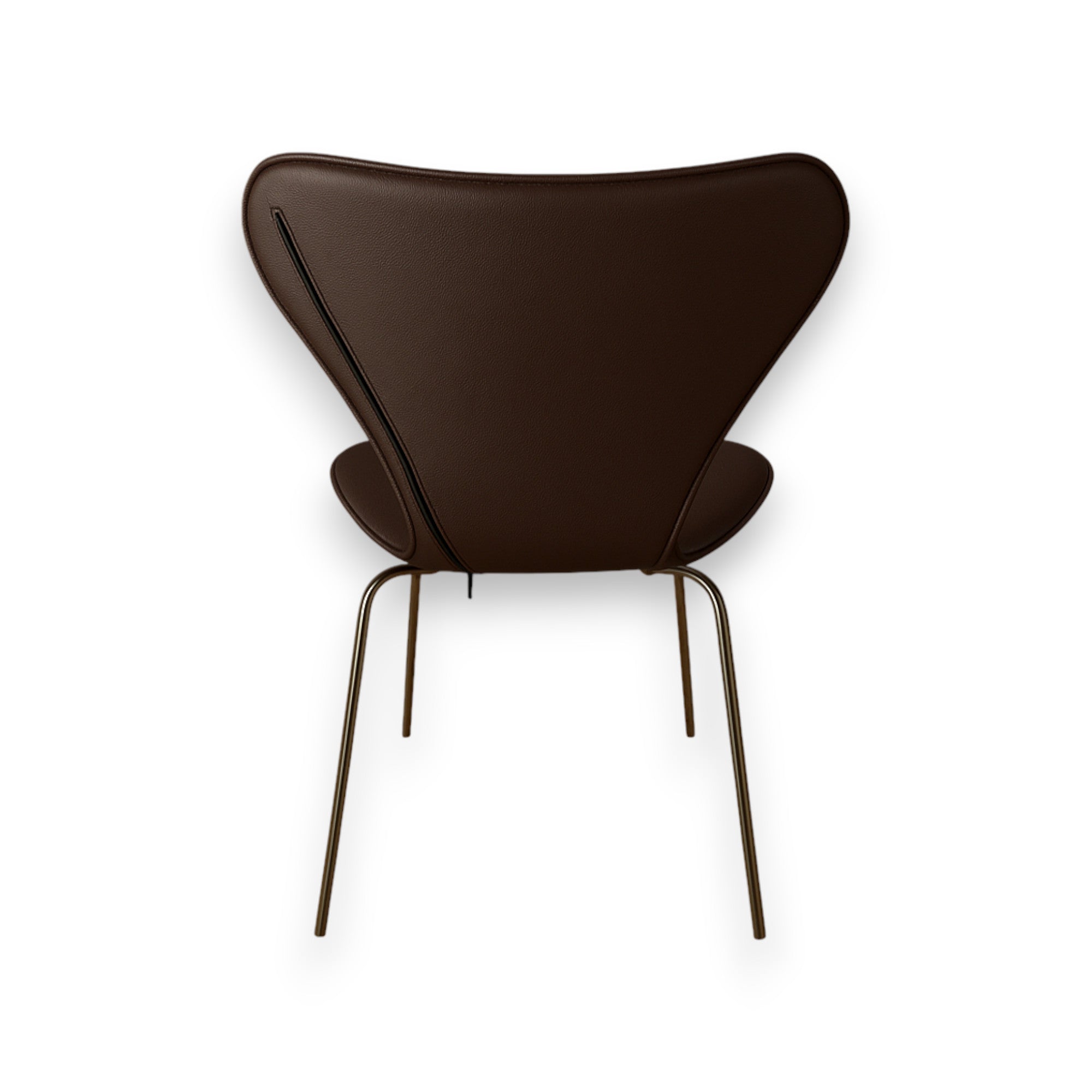 Helfodral till Arne Jacobsen 3107 stol i mörkbrunt läder