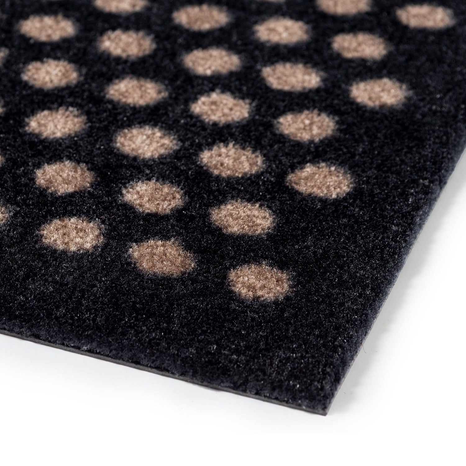 Golvmatta 40 x 60 cm - dot/svart sand