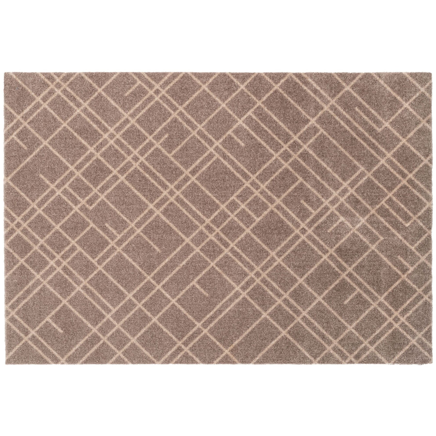 Golvmatta 90 x 130 cm - linjer/sand