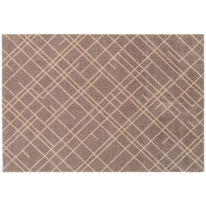 Golvmatta 90 x 130 cm - linjer/sand