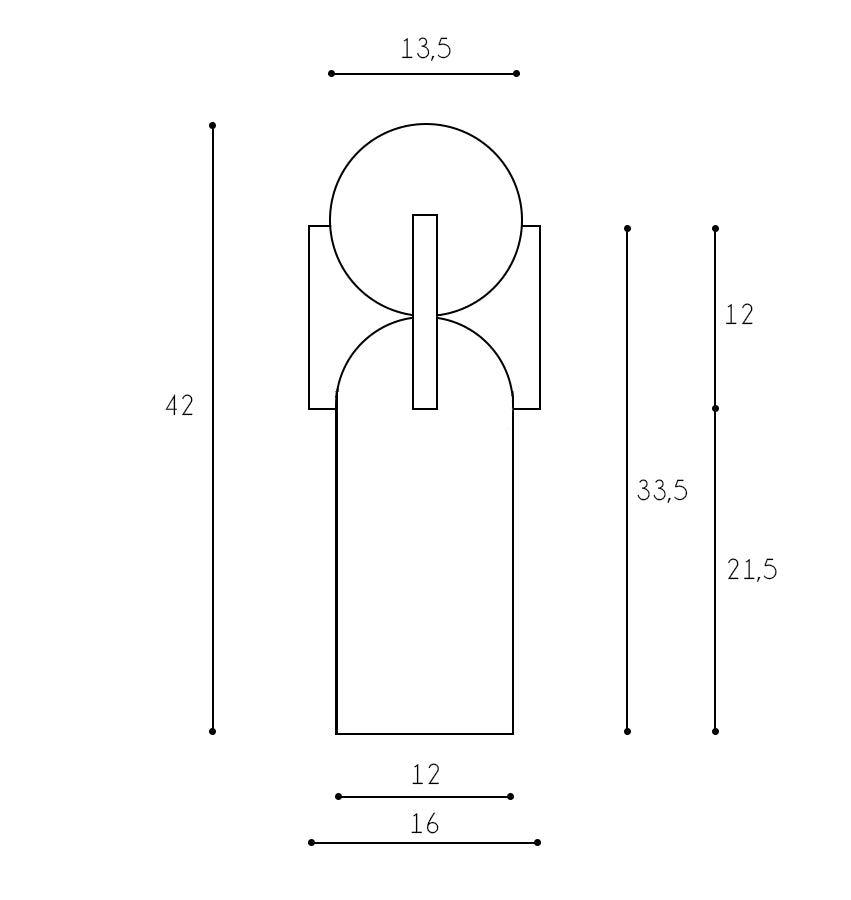 Tornitto bordslampa sand