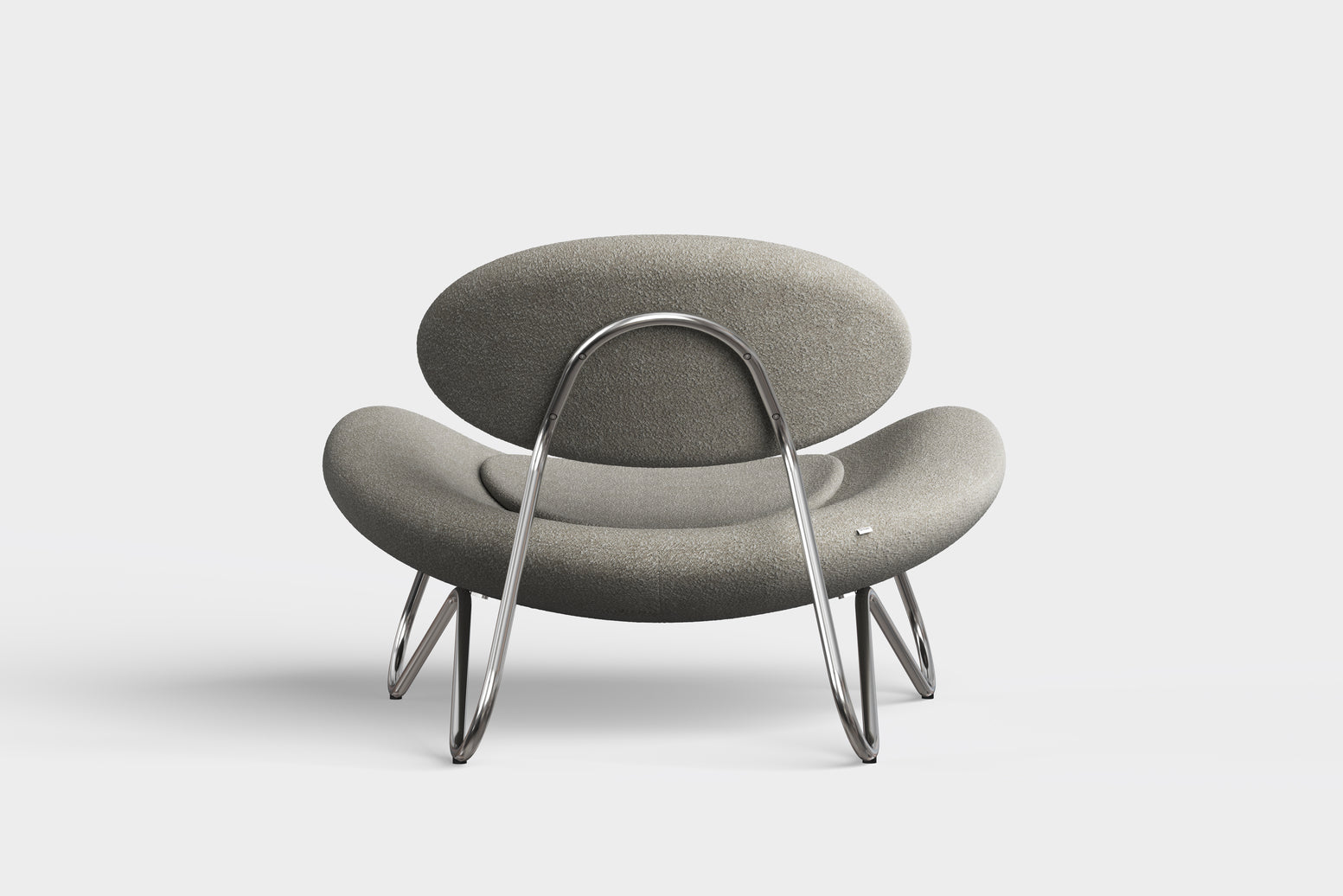 Meadow Lounge Chair - Varmgrå/Krom