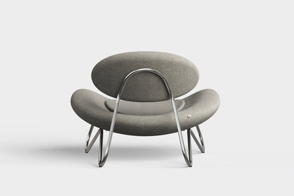 Meadow Lounge Chair - Varmgrå/Krom