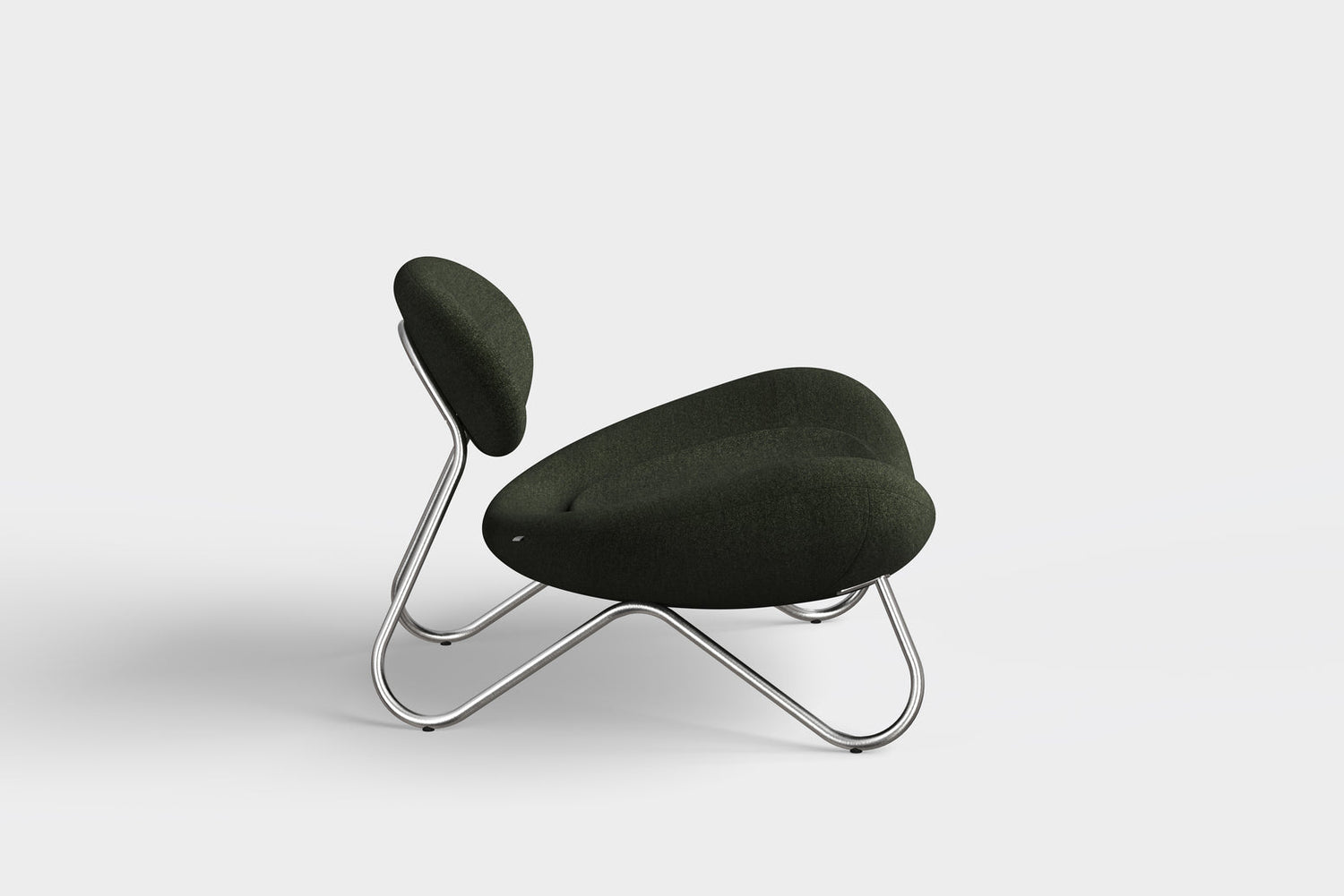 Meadow Lounge Chair - Furu/borstad stål