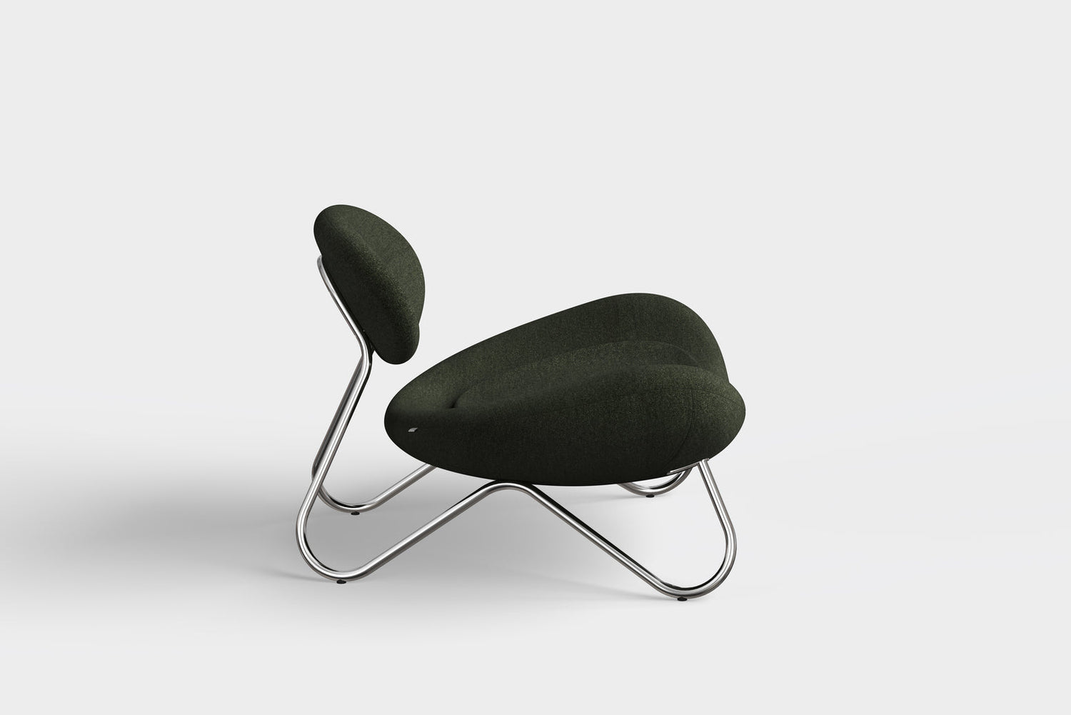 Meadow Lounge Chair - Furu/Krom