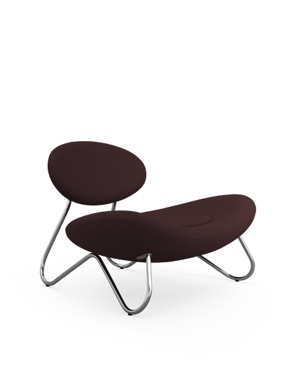 Meadow Lounge Chair - Bordeaux/borstad stål