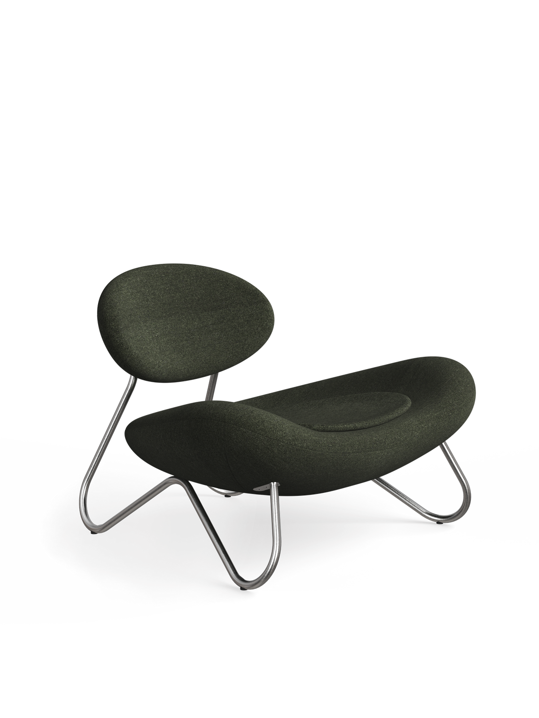 Meadow Lounge Chair - Furu/borstad stål