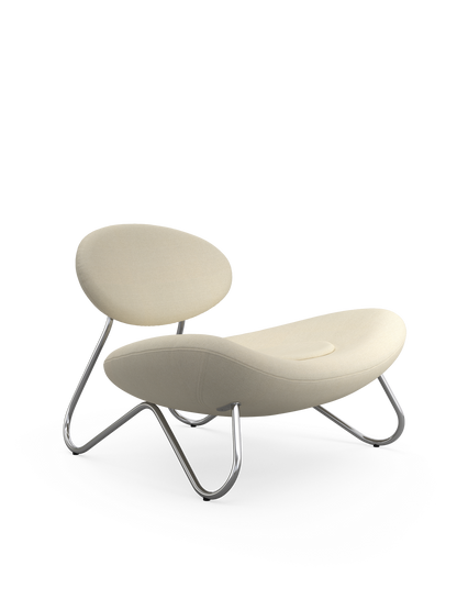 Meadow Lounge Chair - Vit/Krom